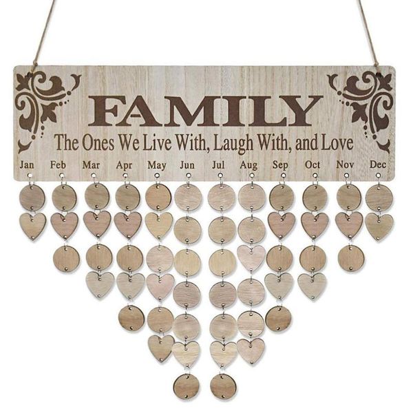 wood diy friend family birthday reminder calender board wall decor plaque sign hanging calendar home decorat n2x0 decorative objects & figur
wood diy friend family birthday reminder calender board wall decor plaque sign hanging calendar home decorat n2x0 decorative objects & figur