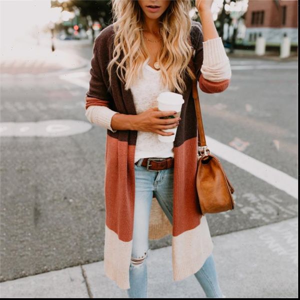 autumn and winter fashion women sweaters casual long sleeved three color stitching cardigan shirt womens clothing, White;black
autumn and winter fashion women sweaters casual long sleeved three color stitching cardigan shirt womens clothing, White;black
