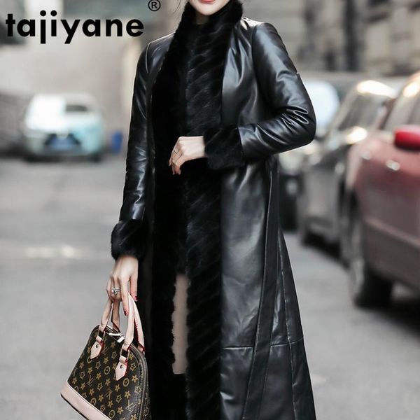 women's leather & faux autumn winter coat women clothes 2021 collar real genuine jacket korean vintage sheepskin down, Black
women's leather & faux autumn winter coat women clothes 2021 collar real genuine jacket korean vintage sheepskin down, Black