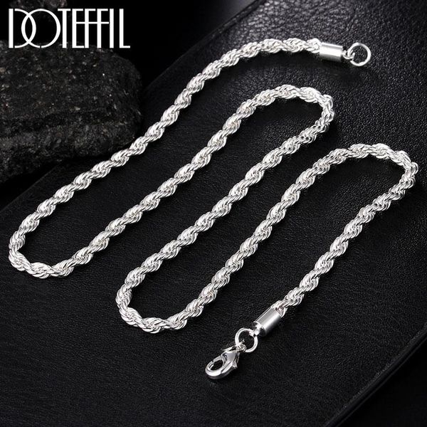 chains doteffil 925 sterling silver 16/18/20/22/24 inch 4mm twisted rope chain necklace for women man fashion wedding charm jewelry
chains doteffil 925 sterling silver 16/18/20/22/24 inch 4mm twisted rope chain necklace for women man fashion wedding charm jewelry