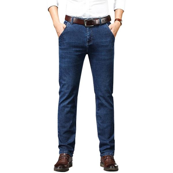 men's jeans 2021 autumn cotton business casual stretch denim loose straight-leg pants male brand size 29-40, Blue
men's jeans 2021 autumn cotton business casual stretch denim loose straight-leg pants male brand size 29-40, Blue