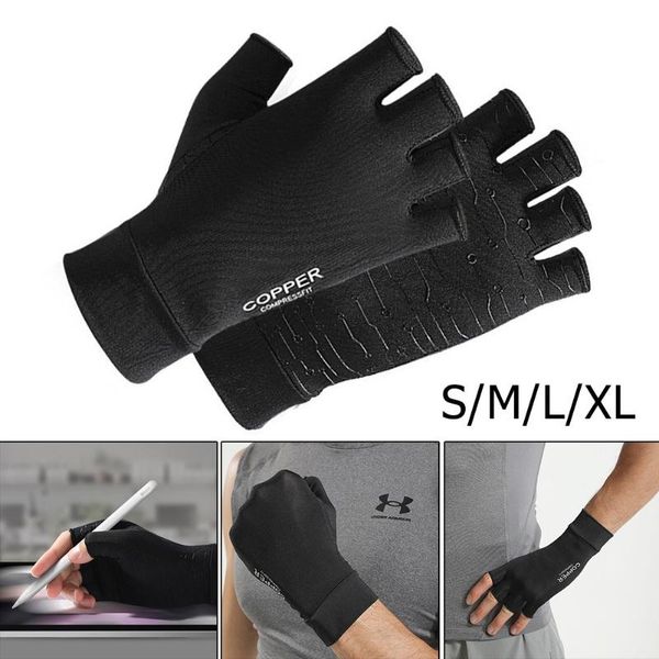 cycling gloves 1pair bicycle compression arthritis carpal tunnel hand wrist support comfortable half finger pressure glove, Black
cycling gloves 1pair bicycle compression arthritis carpal tunnel hand wrist support comfortable half finger pressure glove, Black