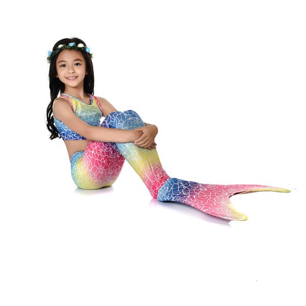 children' tail three piece girls' mermaid swimsuit, Red;black
children' tail three piece girls' mermaid swimsuit, Red;black