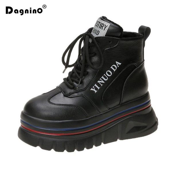 boots platform chunky women thick bottom sneakers increased cotton winter warm plush ankle woman leather motorcycle botas, Black
boots platform chunky women thick bottom sneakers increased cotton winter warm plush ankle woman leather motorcycle botas, Black