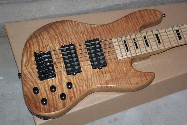 wholesale maple neck earth logo 6 string bass burlywood electric bass with active pickups -1 
wholesale maple neck earth logo 6 string bass burlywood electric bass with active pickups -1