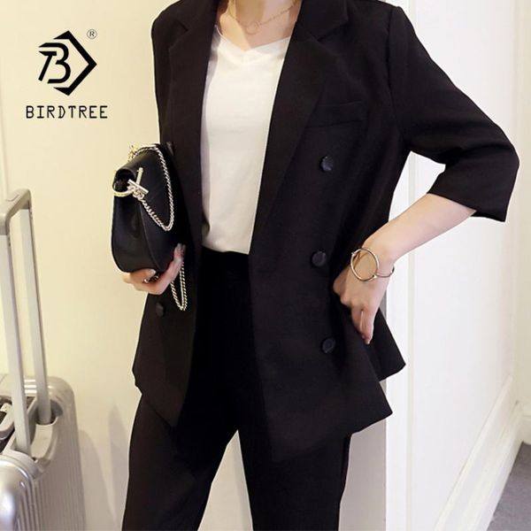 women's suits & blazers 2021 autumn solid office lady women slim elegant black blazer jacket + calf-length harem pants 2 piece set s s8, White;black
women's suits & blazers 2021 autumn solid office lady women slim elegant black blazer jacket + calf-length harem pants 2 piece set s s8, White;black