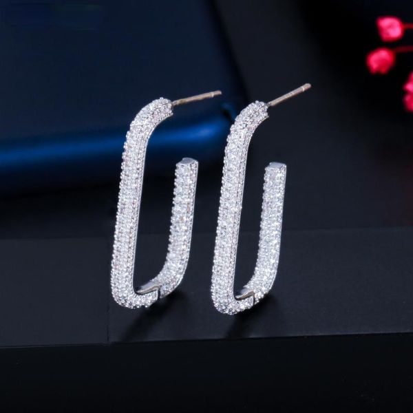 hoop & huggie shiny pure white cubic zircon micro pave geometric silver rectangle earrings for women 2021 trendy jewelry cz858, Golden;silver
hoop & huggie shiny pure white cubic zircon micro pave geometric silver rectangle earrings for women 2021 trendy jewelry cz858, Golden;silver