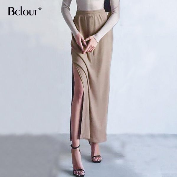 bclout knit high slit woman midi skirts vintage waist elastic long skirt fashion autumn khaki cosplay elegant female, Black
bclout knit high slit woman midi skirts vintage waist elastic long skirt fashion autumn khaki cosplay elegant female, Black