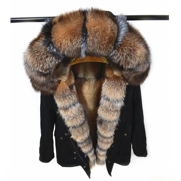 women's fur & faux parker coat naturalrex lining natural collar winter true liner thick wint, Black
women's fur & faux parker coat naturalrex lining natural collar winter true liner thick wint, Black