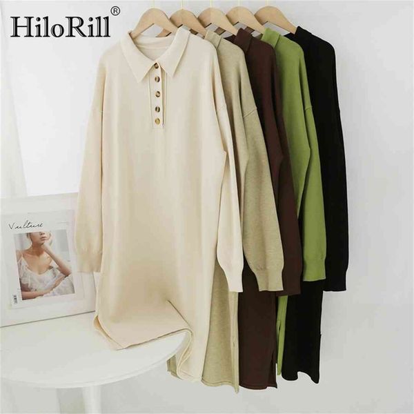 hilorill women turn down collar shirt dress solid casual knitted dress hem split batwing long sleeve midi dresses vestidos, Black;gray
hilorill women turn down collar shirt dress solid casual knitted dress hem split batwing long sleeve midi dresses vestidos, Black;gray