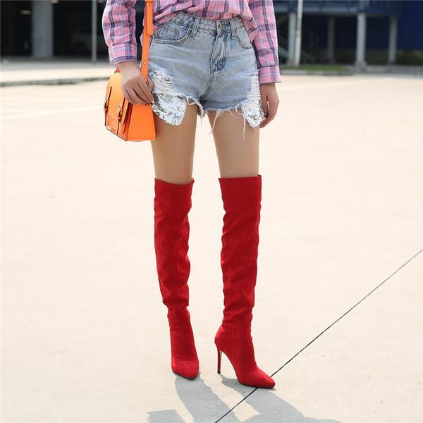 boots 2021 season woman super high with sharp noodles non-slip will fine code overknee, Black
boots 2021 season woman super high with sharp noodles non-slip will fine code overknee, Black