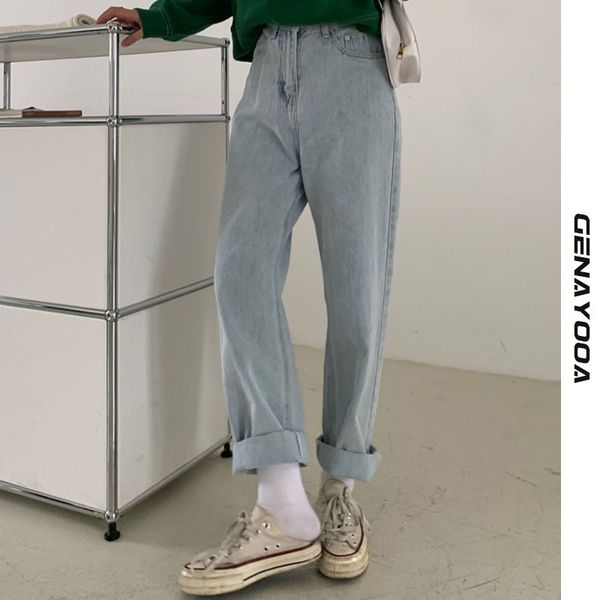 genayooa vintage high waisted casual loose trousers boyfriend for women demin jeans push up winter 210417, Blue
genayooa vintage high waisted casual loose trousers boyfriend for women demin jeans push up winter 210417, Blue