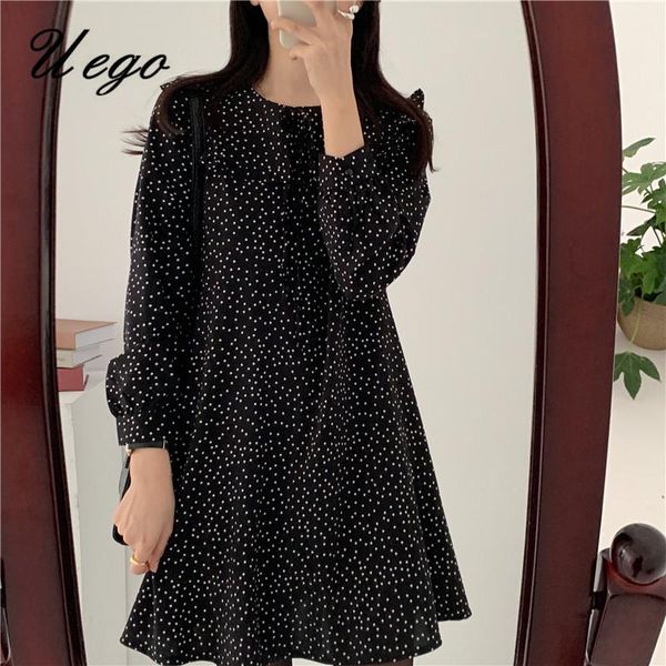casual dresses print dot long sleeve 2021 office lady work spring summer dress korea style girl's chic women autumn, Black;gray
casual dresses print dot long sleeve 2021 office lady work spring summer dress korea style girl's chic women autumn, Black;gray