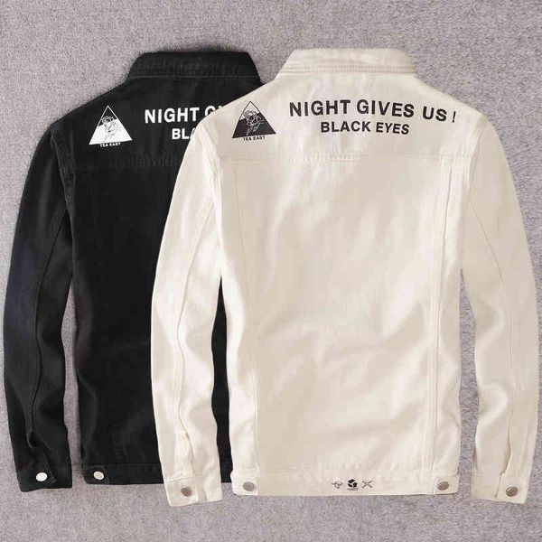 jackets korean style fashion jackets white color printed designer denim jacket men streetwear hip hop cotton coat homme, Black;brown
jackets korean style fashion jackets white color printed designer denim jacket men streetwear hip hop cotton coat homme, Black;brown