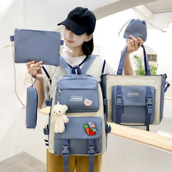 backpack 5pcs set harajuku large capacity lapbackpacks kawaii canvas patchwork children schoolbag oxford cloth rucksack
backpack 5pcs set harajuku large capacity lapbackpacks kawaii canvas patchwork children schoolbag oxford cloth rucksack