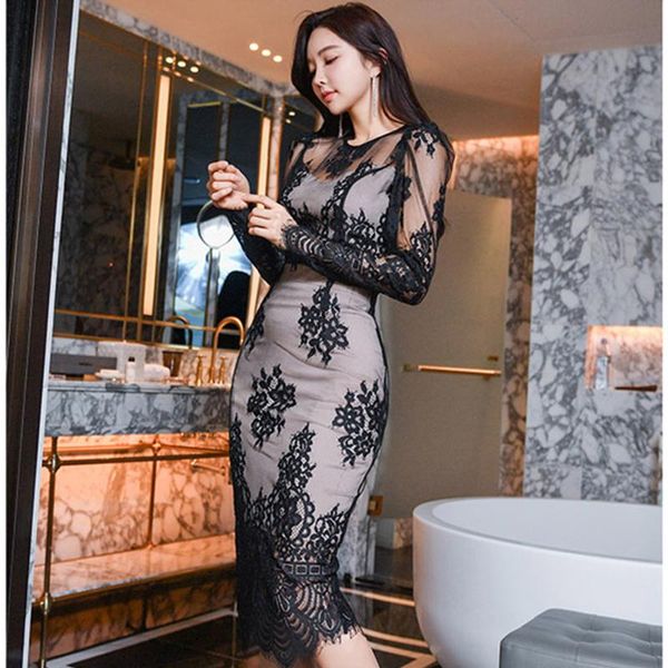 casual dresses womens lace dress hollow fashion business 2 pieces sheath pencil bodycon high waist elegant club party vestidos, Black;gray
casual dresses womens lace dress hollow fashion business 2 pieces sheath pencil bodycon high waist elegant club party vestidos, Black;gray