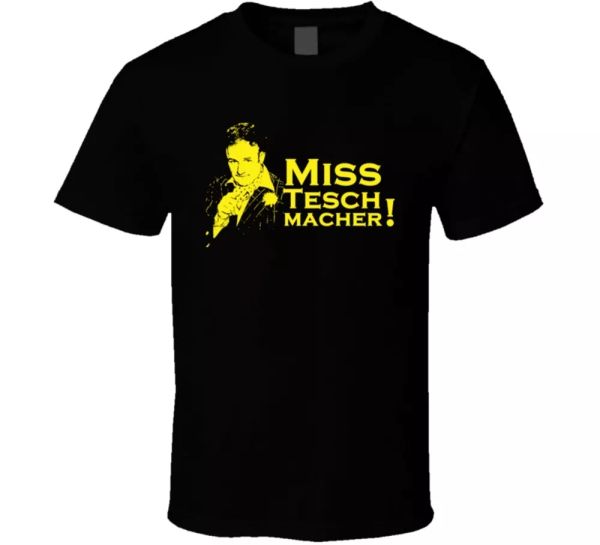 miss teschmacher lex luthor gene hackman funny black t t shirt, White;black