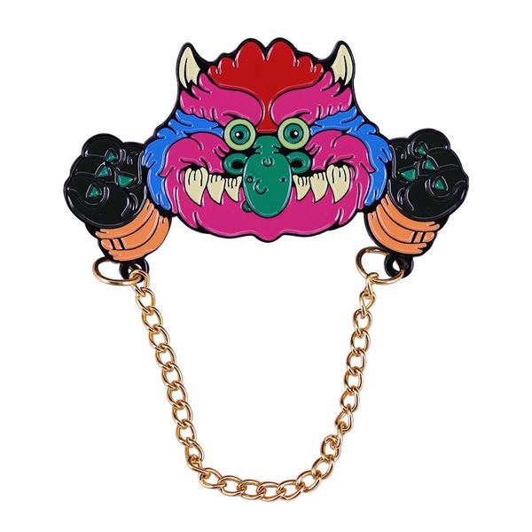 pins, brooches vintage a plush toy with handcuffs enamel pin iconic monster metallic orange chain brooch badge, Gray
pins, brooches vintage a plush toy with handcuffs enamel pin iconic monster metallic orange chain brooch badge, Gray