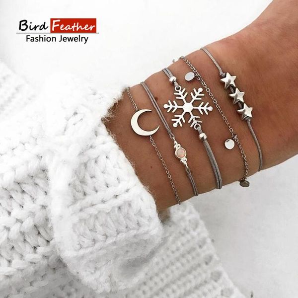 link, chain silver color women fashion punk bracelet simple trendy snow metal bracelets bohemian retro jewelry accessories bangles, Black
link, chain silver color women fashion punk bracelet simple trendy snow metal bracelets bohemian retro jewelry accessories bangles, Black