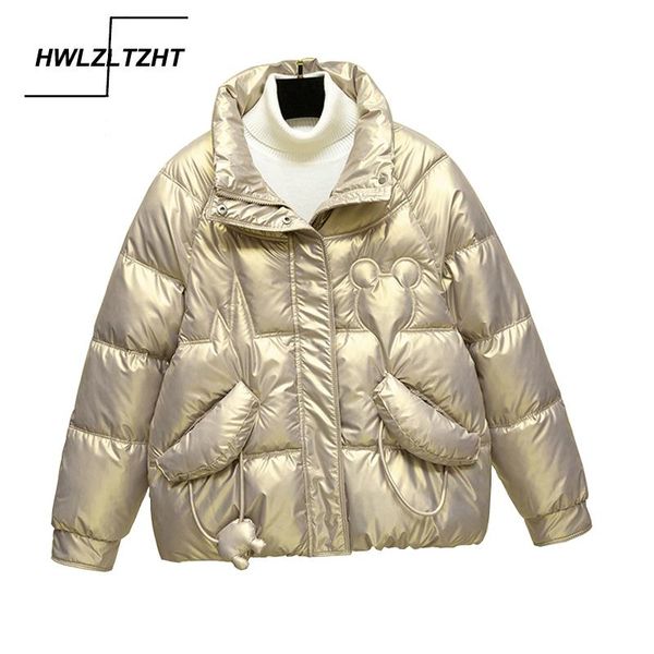 women's down & parkas glossy cotton winter short jacket turn collar puffer coat for female thick warm quilted padded, Black
women's down & parkas glossy cotton winter short jacket turn collar puffer coat for female thick warm quilted padded, Black