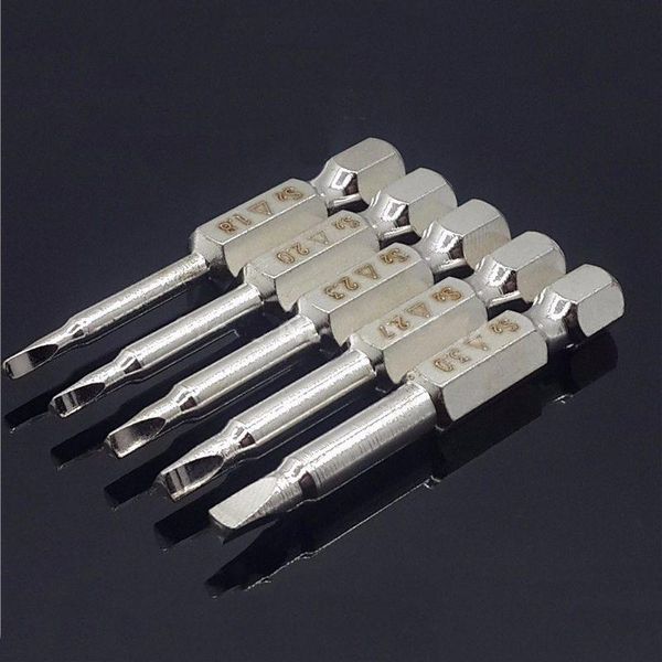 

5pcs set triple-cornered screwdriver bits s2 steel 1/4 inch hex shank 50mm long screwdrier diy hand tools