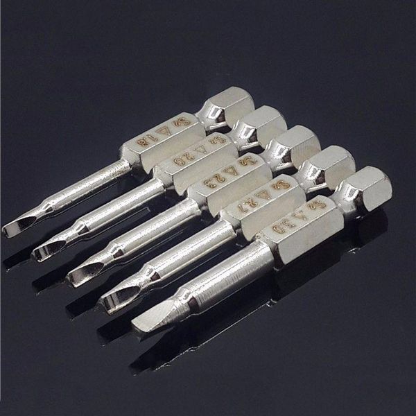 

5pcs set triple-cornered screwdriver bits s2 steel 1/4 inch hex shank 50mm long screwdrier diy hand tools