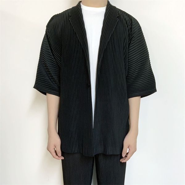 men's suits & blazers pleated short sleeve shirt men's 2021 spring summer japanese loose suit jacket y3zw, White;black
men's suits & blazers pleated short sleeve shirt men's 2021 spring summer japanese loose suit jacket y3zw, White;black