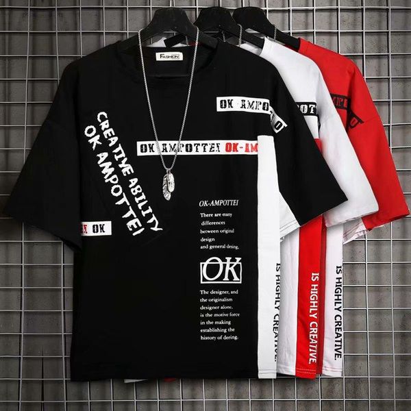 men's t-shirts t-shirt summer t shirt man men streetwear hip hop tshirt korean fashion print short sleeve black red, White;black
men's t-shirts t-shirt summer t shirt man men streetwear hip hop tshirt korean fashion print short sleeve black red, White;black