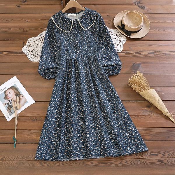 casual dresses 2021 autumn winter mori girl doll collar large size loose corduroy retro floral bottoming long-sleeved dress women, Black;gray
casual dresses 2021 autumn winter mori girl doll collar large size loose corduroy retro floral bottoming long-sleeved dress women, Black;gray