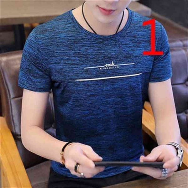 cotton short-sleeved t-shirt male summer tide brand men's korean version 210420, White;black
cotton short-sleeved t-shirt male summer tide brand men's korean version 210420, White;black