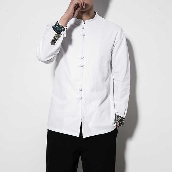 men's casual shirts men cotton linen tang suit chinese style long sleeve shirt kung fu traditional clothes multi colors retro rqsv, White;black
men's casual shirts men cotton linen tang suit chinese style long sleeve shirt kung fu traditional clothes multi colors retro rqsv, White;black