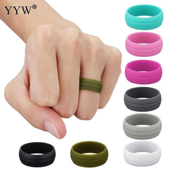 cluster rings 1pc multicolor hypoallergenic crossfit flexible rubber band silicone wedding ring vintage engagement for women 9mm, Golden;silver
cluster rings 1pc multicolor hypoallergenic crossfit flexible rubber band silicone wedding ring vintage engagement for women 9mm, Golden;silver