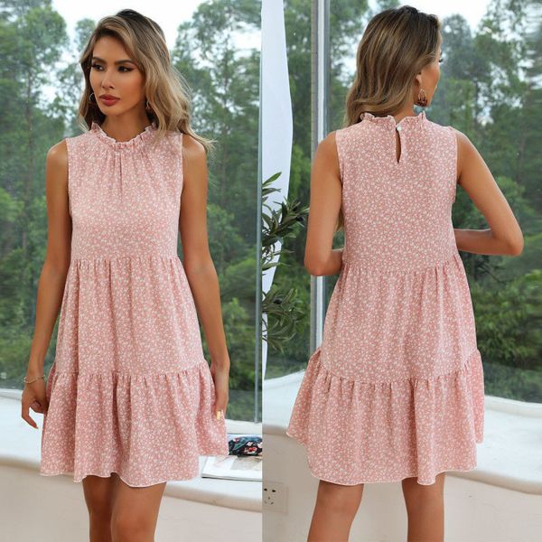 69752021 summer women's floral round neck vt suspender s, Black;gray
69752021 summer women's floral round neck vt suspender s, Black;gray