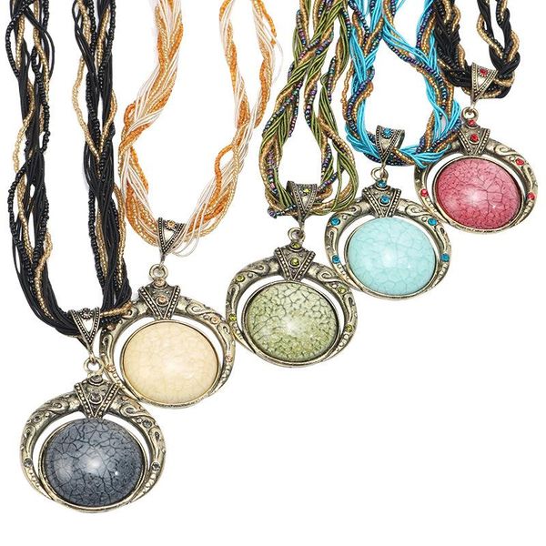 pendant necklaces 1pcs imitation gemstones antique alloy charms hanging decor necklace for women party jewelry, Silver
pendant necklaces 1pcs imitation gemstones antique alloy charms hanging decor necklace for women party jewelry, Silver