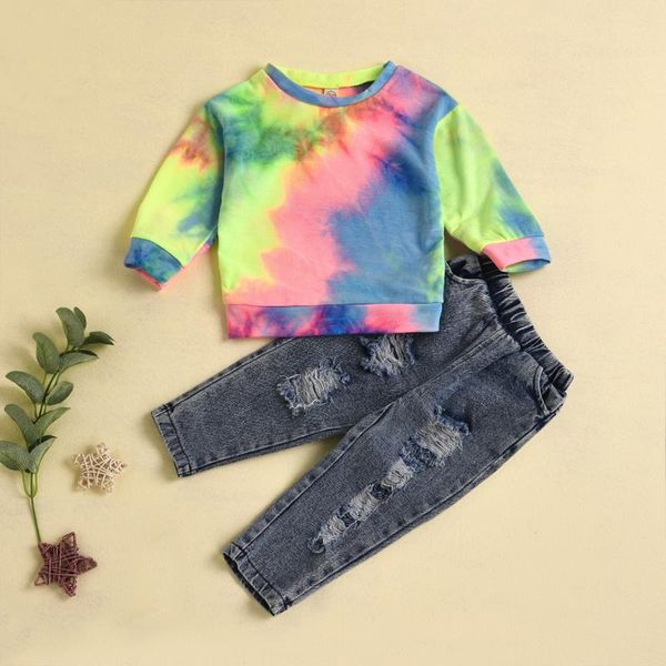 clothing sets baby & children's 1-5years kids girls tie-dye clothes 1-5y print long sleeve pullover sweatshirt denim pants 2pcs, White
clothing sets baby & children's 1-5years kids girls tie-dye clothes 1-5y print long sleeve pullover sweatshirt denim pants 2pcs, White