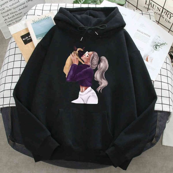 men's hooded sweatshirt, printed with kiss her dog, short sve street cloth, pocket, retro hip-hop style, Black
men's hooded sweatshirt, printed with kiss her dog, short sve street cloth, pocket, retro hip-hop style, Black