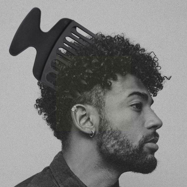 hair brushes men's curly fork comb oil texture wide afro detangle big pick wig hairbrush tooth braid z0h1, Silver
hair brushes men's curly fork comb oil texture wide afro detangle big pick wig hairbrush tooth braid z0h1, Silver