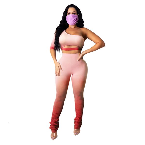 trendy gradient ruched fashion lady pants outfits stunning one shoulder half sleeves cropped high waist ny trousers 2pcs sets, Gray
trendy gradient ruched fashion lady pants outfits stunning one shoulder half sleeves cropped high waist ny trousers 2pcs sets, Gray