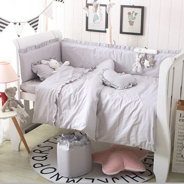 korean style infant baby cot bumpers pure cotton solid color sheet baby bed for shock protective side in the crib room decor
korean style infant baby cot bumpers pure cotton solid color sheet baby bed for shock protective side in the crib room decor