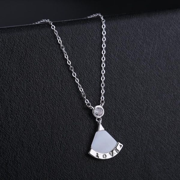 pendant necklaces exquisite love marked fan shaped shell sector necklace fashion women girls clavicle chain, Silver
pendant necklaces exquisite love marked fan shaped shell sector necklace fashion women girls clavicle chain, Silver