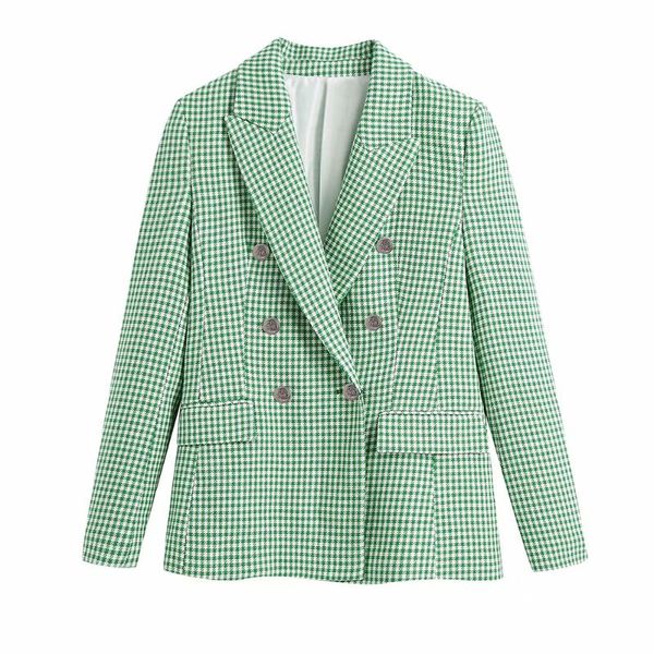 women's suits & blazers 2021 women elegant solid houndstooth notched long sleeve suit female vintage office lady double breasted blazer, White;black
women's suits & blazers 2021 women elegant solid houndstooth notched long sleeve suit female vintage office lady double breasted blazer, White;black