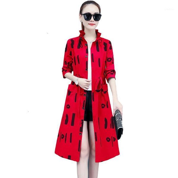 women's trench coats spring autumn print long coat overcoat fashion thin windbreaker loose plus size ladies clothes 3xl d34971 zd6x, Tan;black
women's trench coats spring autumn print long coat overcoat fashion thin windbreaker loose plus size ladies clothes 3xl d34971 zd6x, Tan;black
