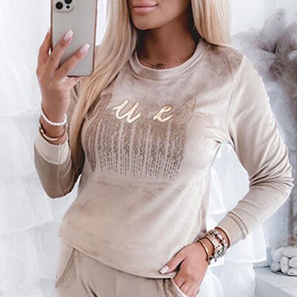 women's blouses & shirts women casual o neck velvet shirt 2022 spring long sleeve letter print ladies blouse streetwear female blusas p, White
women's blouses & shirts women casual o neck velvet shirt 2022 spring long sleeve letter print ladies blouse streetwear female blusas p, White
