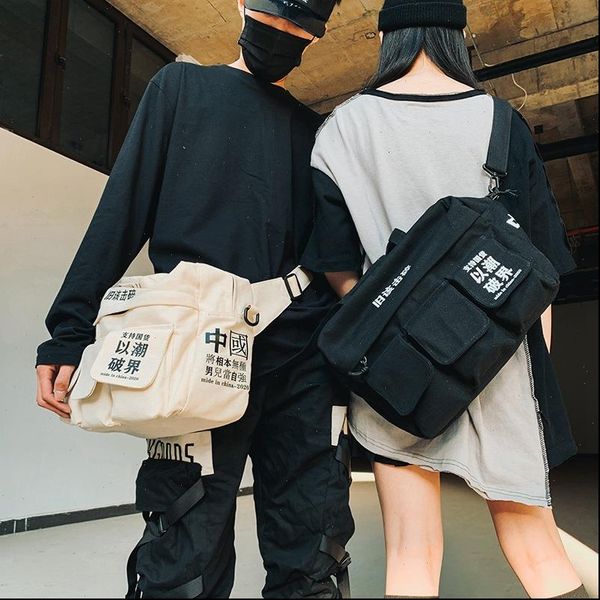 shoulder retro hip hop waist bags messenger streetwear canvas multi pocket school chest womans handbags
shoulder retro hip hop waist bags messenger streetwear canvas multi pocket school chest womans handbags