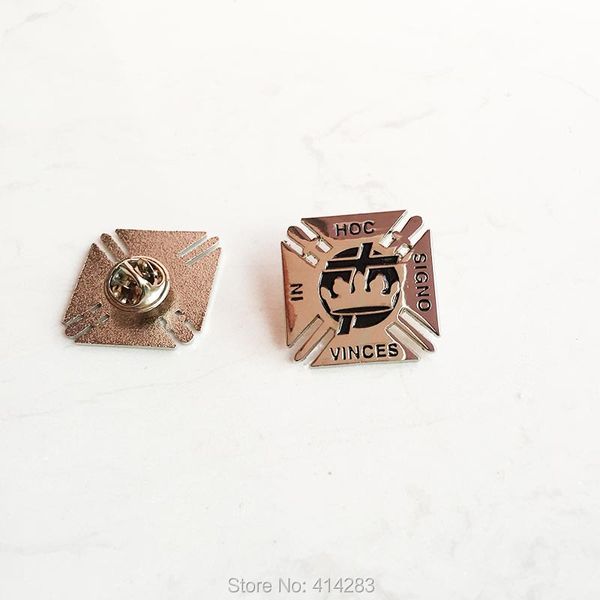 1" vinces in hoc signo masonic lapel pin knights templar york rite soft enamel pins badge masons brooch fellow gift, Gray
1" vinces in hoc signo masonic lapel pin knights templar york rite soft enamel pins badge masons brooch fellow gift, Gray