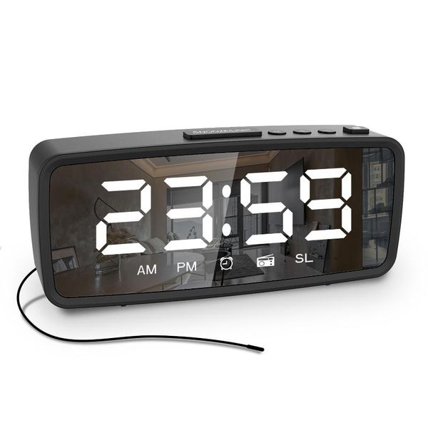 other clocks & accessories adjustable alarm clock electronic mirror radio led time display
other clocks & accessories adjustable alarm clock electronic mirror radio led time display