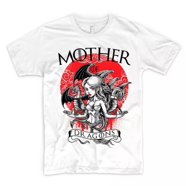 mother of dragons t shirt game of throne house targaryen daenerys stormbor stark, White;black
mother of dragons t shirt game of throne house targaryen daenerys stormbor stark, White;black
