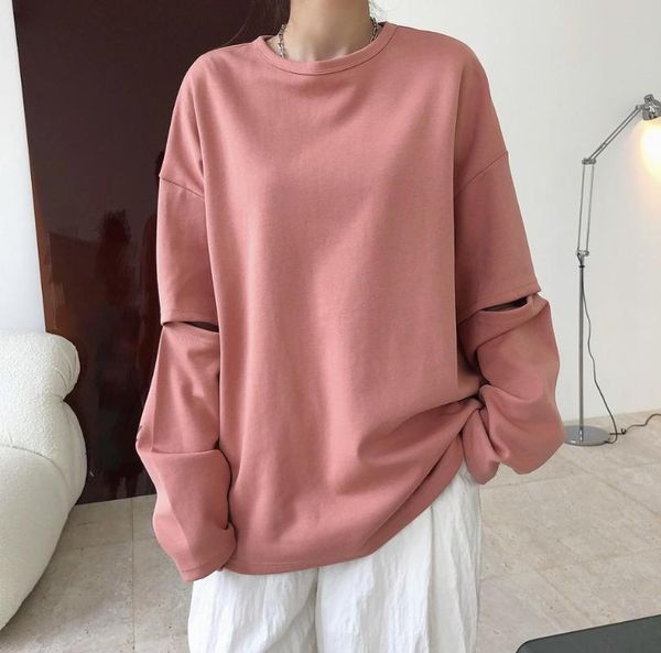 women's hoodies & sweatshirts woman cotton sweatshirt with hole on sleeves, Black
women's hoodies & sweatshirts woman cotton sweatshirt with hole on sleeves, Black