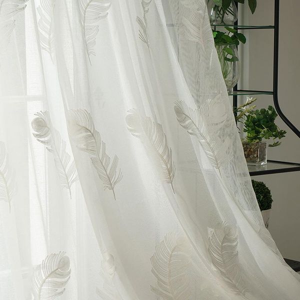 curtain & drapes morden embroidered sheer for living room bedroom white feather drape lightweight tulle
curtain & drapes morden embroidered sheer for living room bedroom white feather drape lightweight tulle