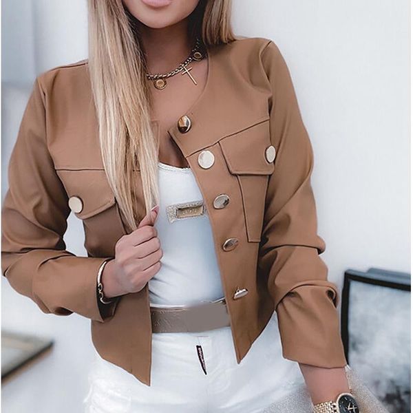 women's leather & faux mandylandy black khaki casual jacket coat long sleeve o-neck fashion pu jackets short outwear leathers
women's leather & faux mandylandy black khaki casual jacket coat long sleeve o-neck fashion pu jackets short outwear leathers